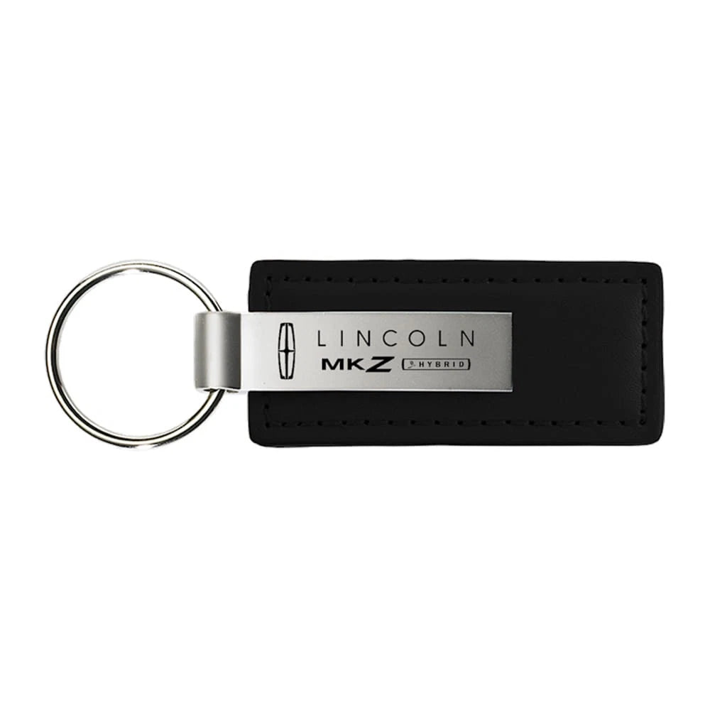 Black Leather Keychain - Officially Licensed for Lincoln MKZ Hybrid