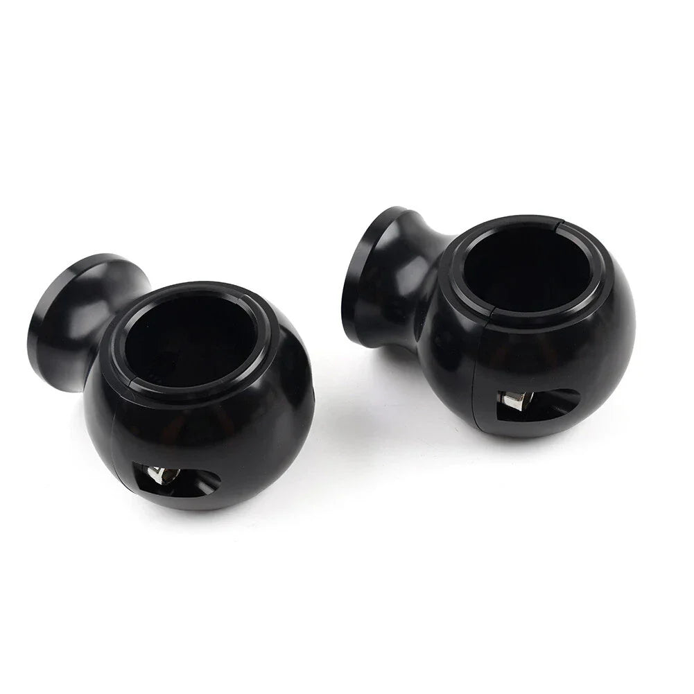 32mm 1.25" Fat Handlebar Risers Clamp Black for Harley Touring