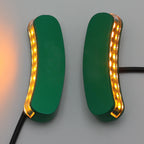 LED Signal Green Mirror Block Off Base Plates for Kawasaki Ninja ZX-10R (2011–2015)