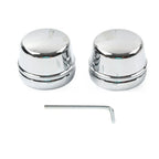Front Axle Cap Nut Covers for Harley Touring Road King Electra Glide (2000-07)