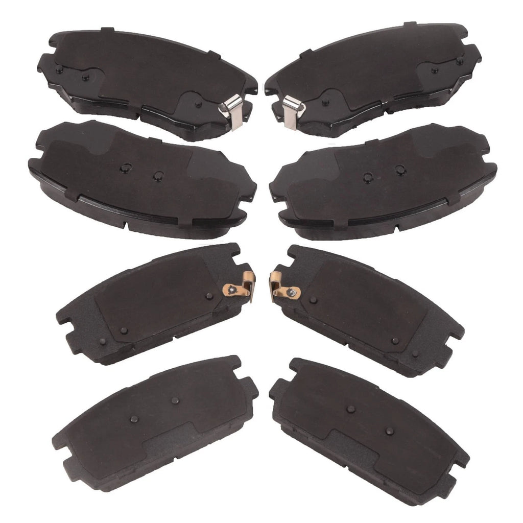 Set of 8 Ceramic Brake Pads for GMC Terrain, Chevy Equinox (2010–2017)