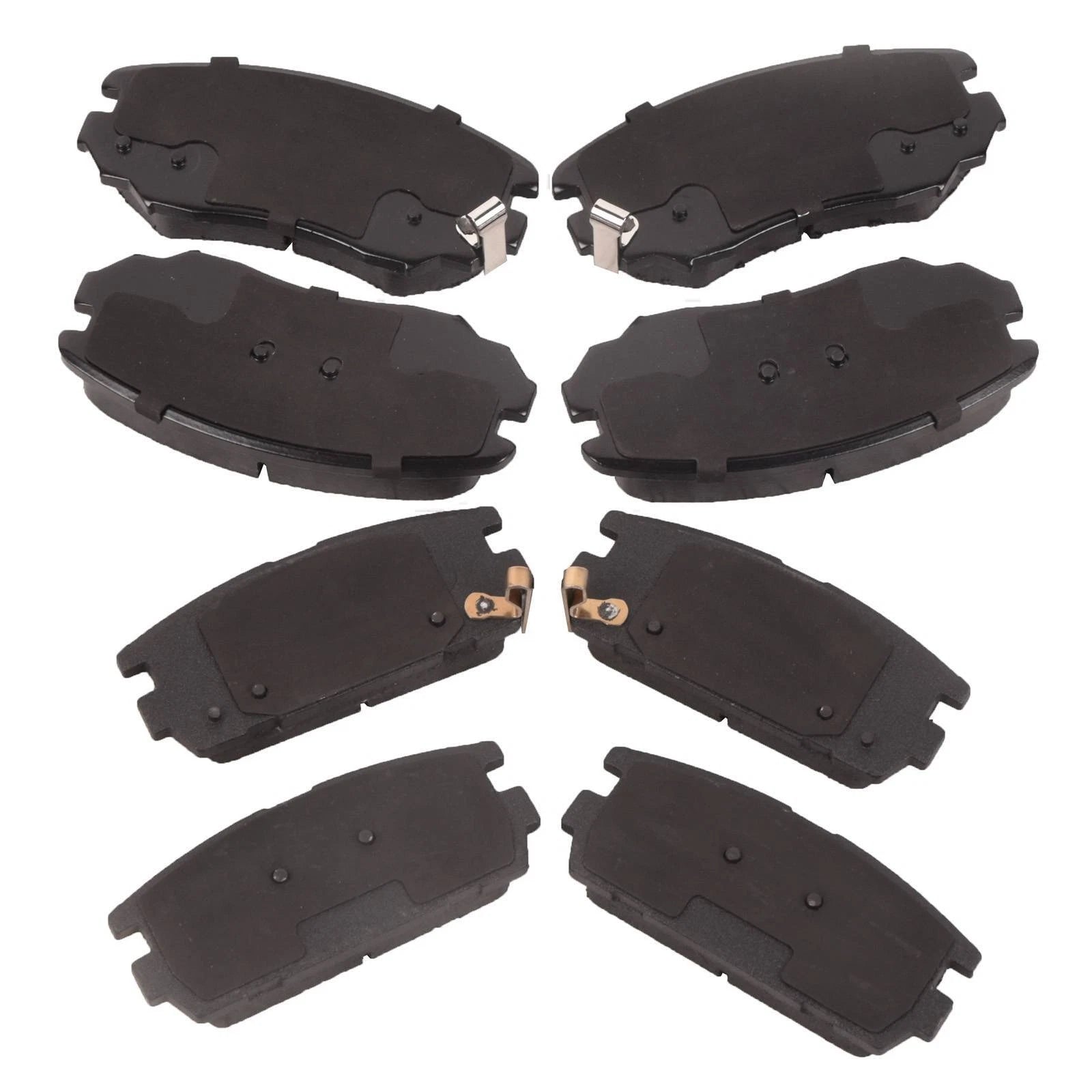 Set of 8 Ceramic Brake Pads for GMC Terrain, Chevy Equinox (2010–2017)
