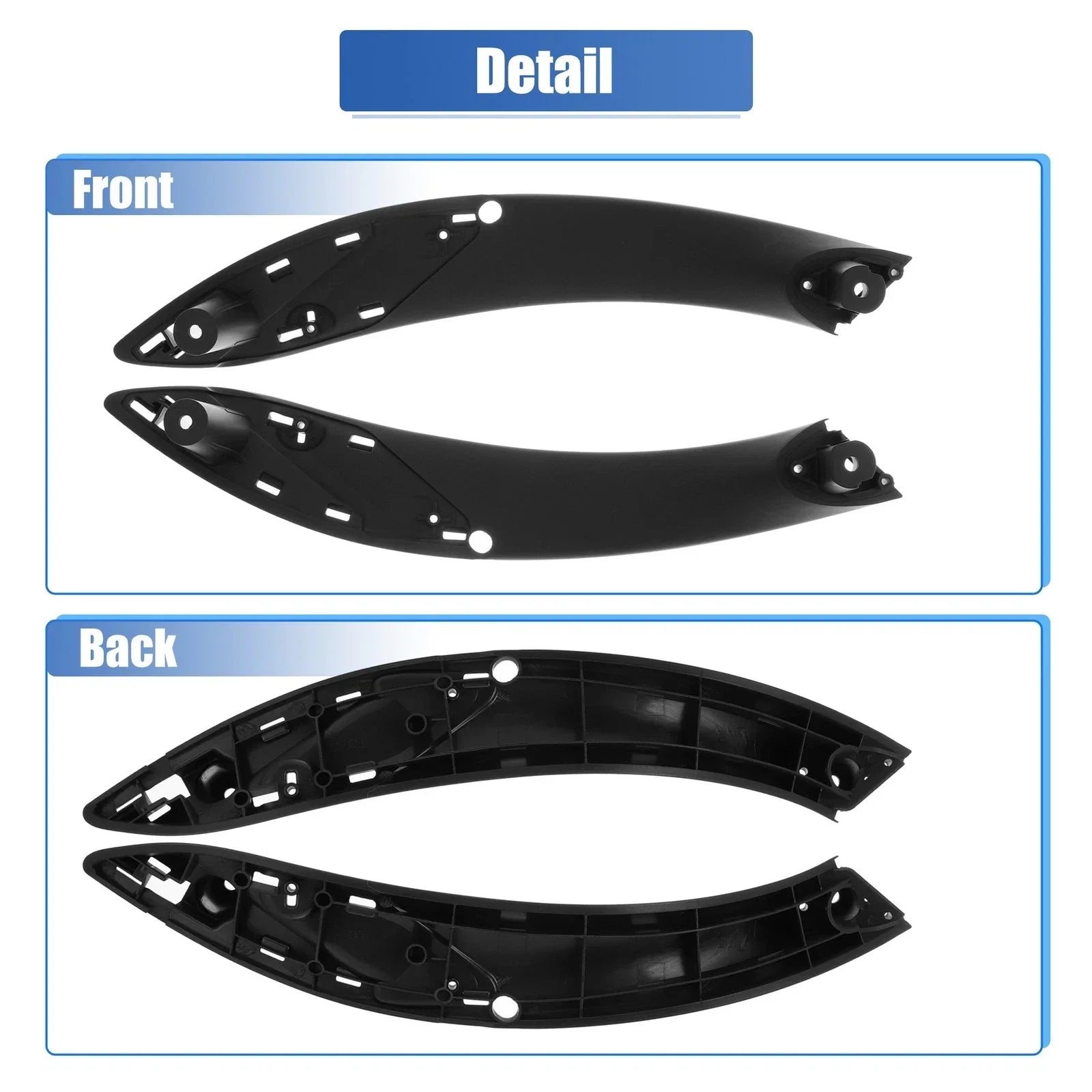1 x Pair Front Left Right Door Handle for BMW 320i (2013 - 2018)