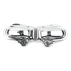 Chrome Rear Axle Nut Covers for Harley V-Rod VRSC Muscle VRSCF (2002-2017)