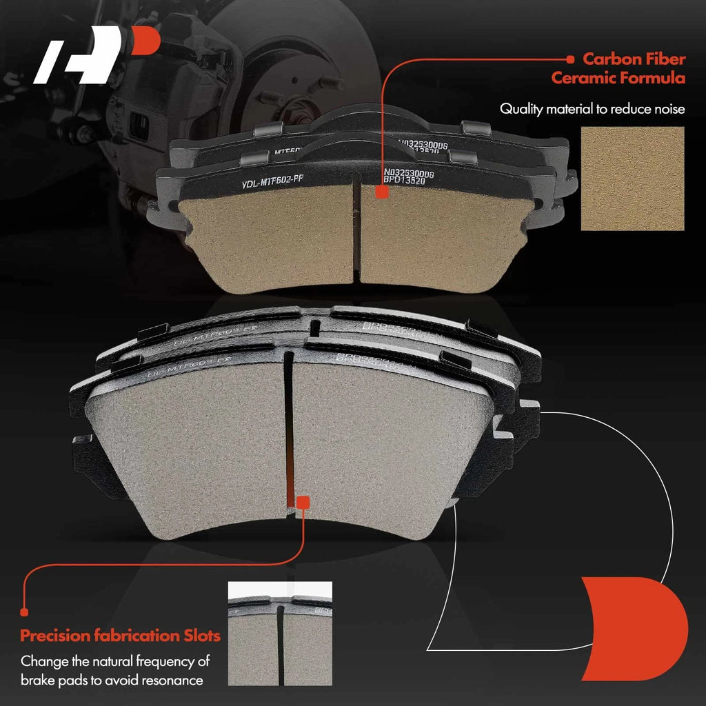 8x Ceramic Brake Pads for Chevrolet Caprice (2011-2017)