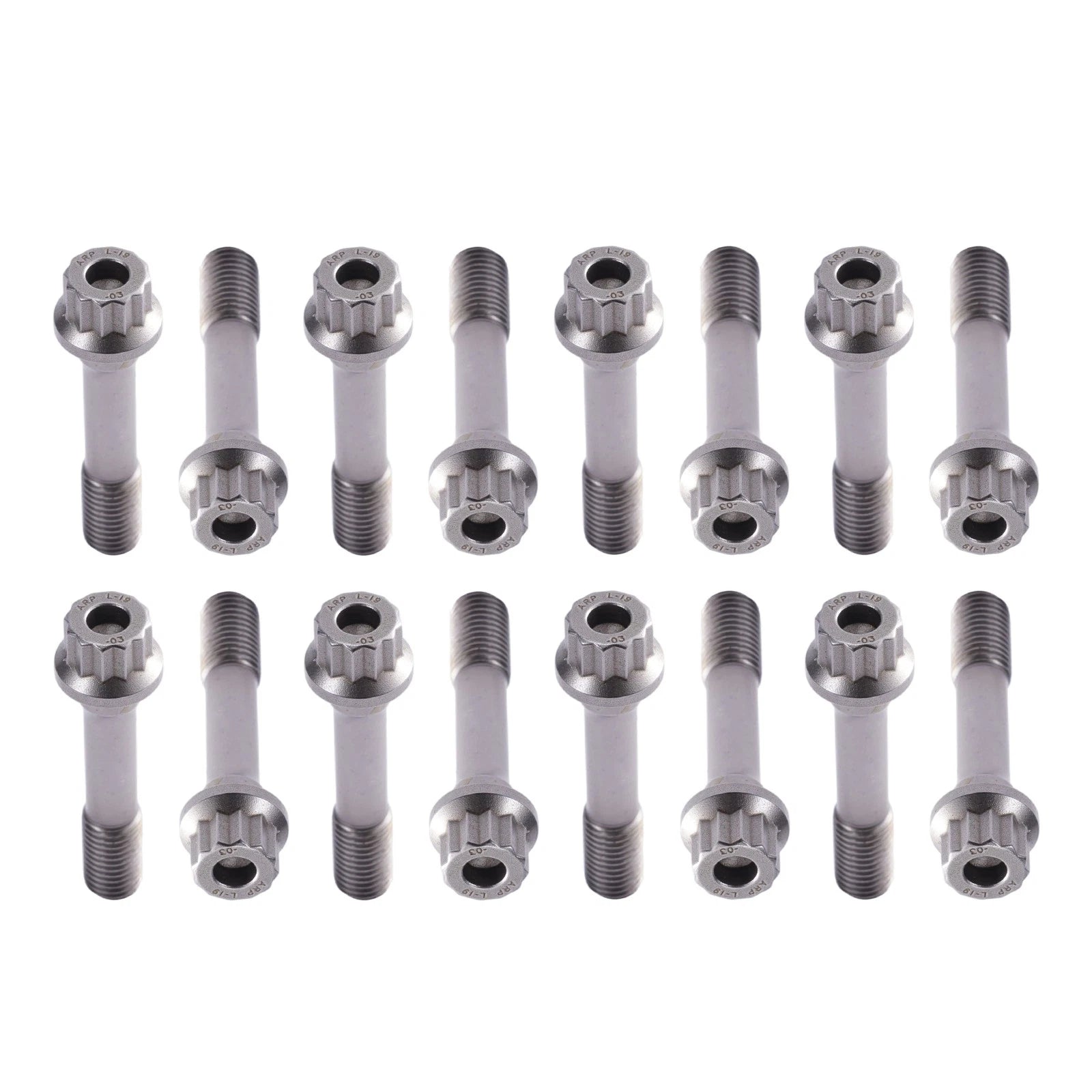 Set of 16 ARP L19 Alloy Steel Rod Bolts 12-Point 260K PSI