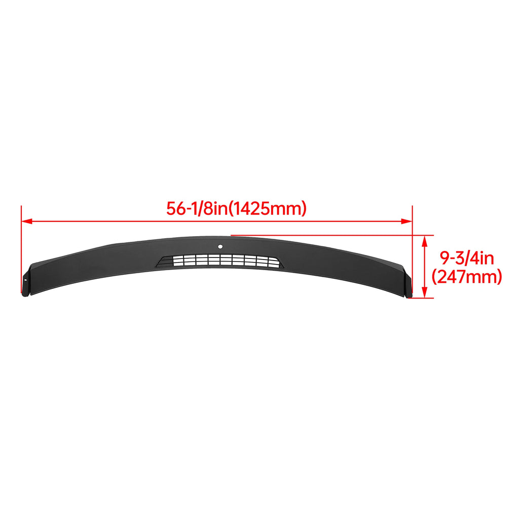 Upper Dash Panel Trim for Chevy Impala (2006–2016) Black w/ Sensor Hole