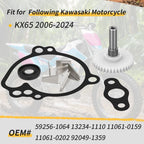 Water Pump Shaft Gear, Impeller & Gasket for Kawasaki KX65 (2006–2024)