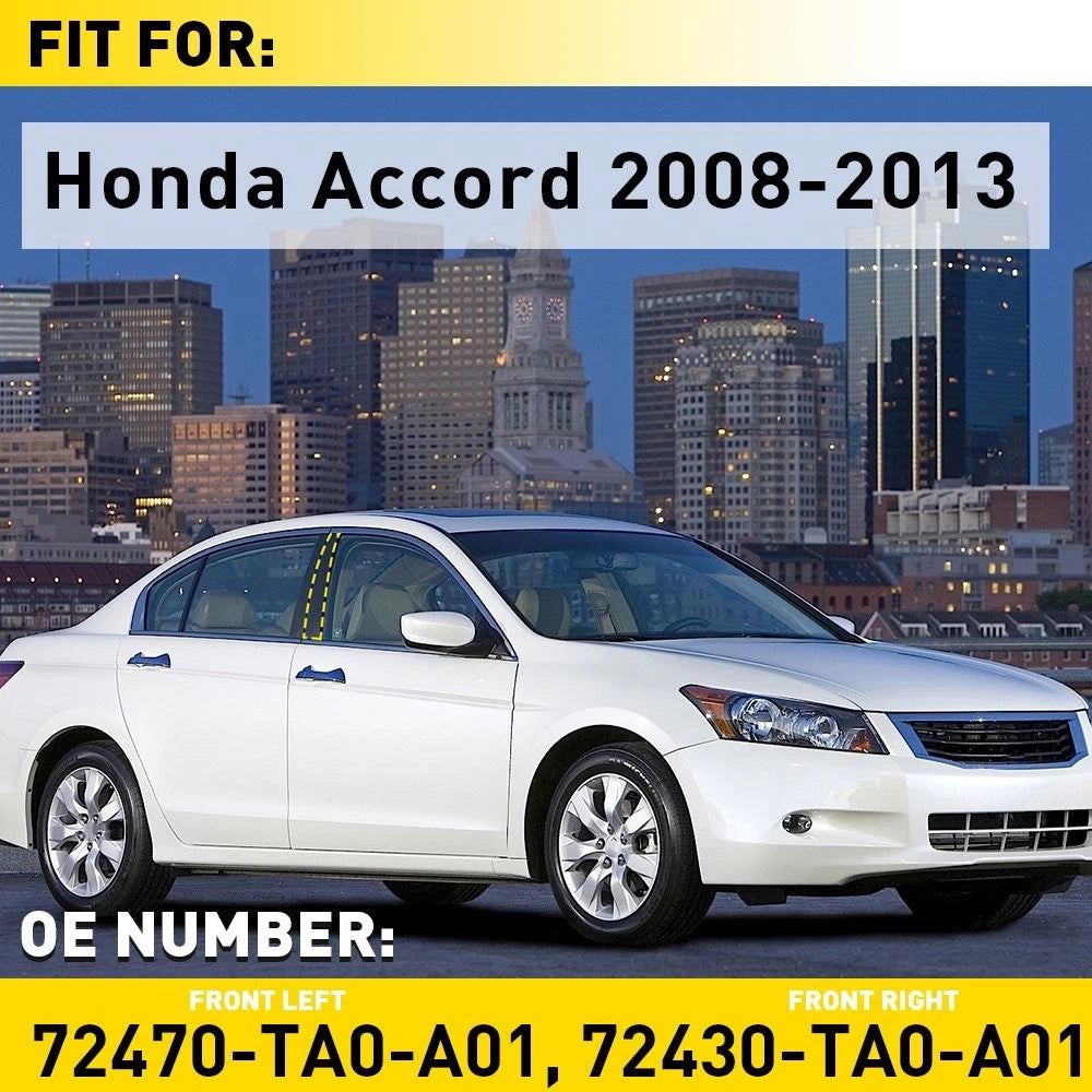 Front Door Pillar Molding Pair for Accord (2008–2013)