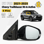 Right Side Mirror for Chevy Trailblazer RS/Active (2021–2025) Heated Power Adjust 5Pin