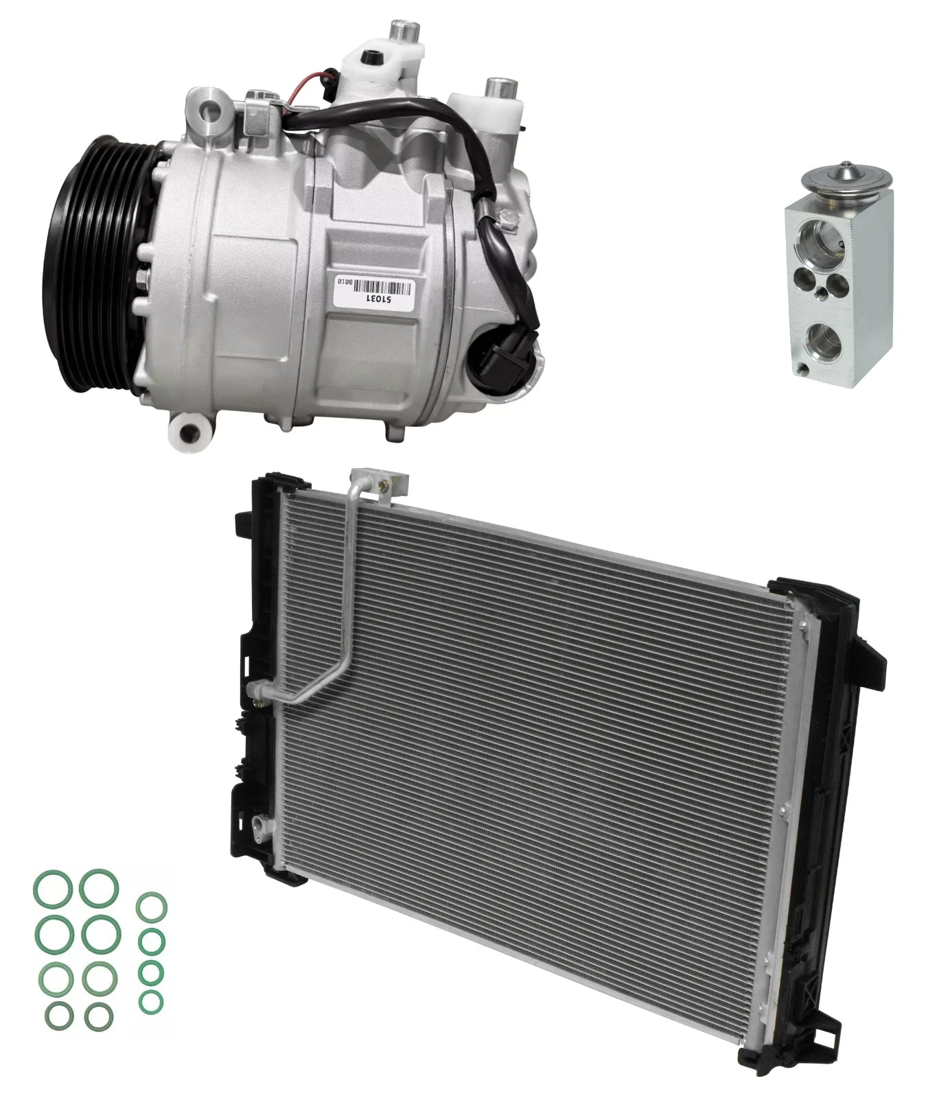 A/C Compressor Kit With Condenser for Mercedes SLK55 AMG (2015–2016)