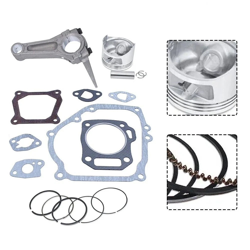 Piston Kit with Connecting Rod & Gasket Set for GX200