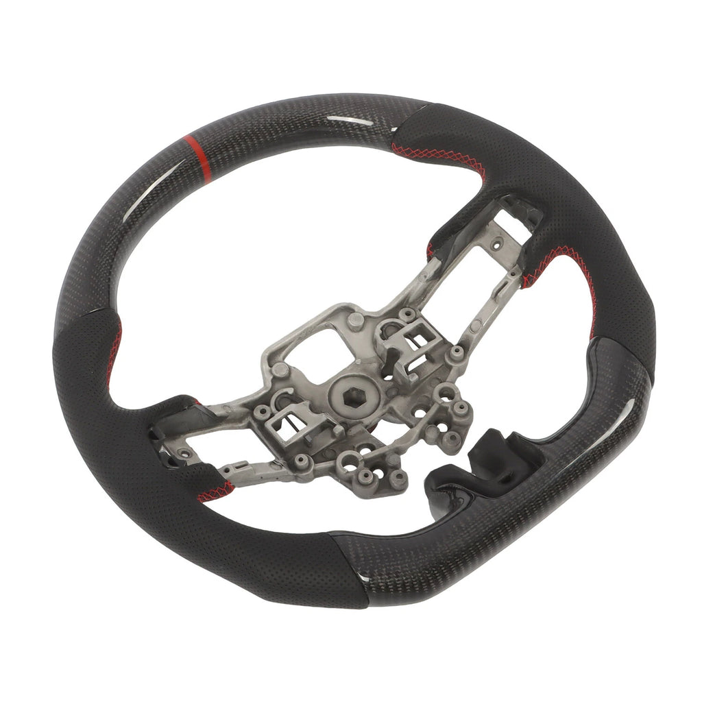 Real Carbon Fiber Steering Wheel for Ford Mustang EcoBoost GT (2018–2023)
