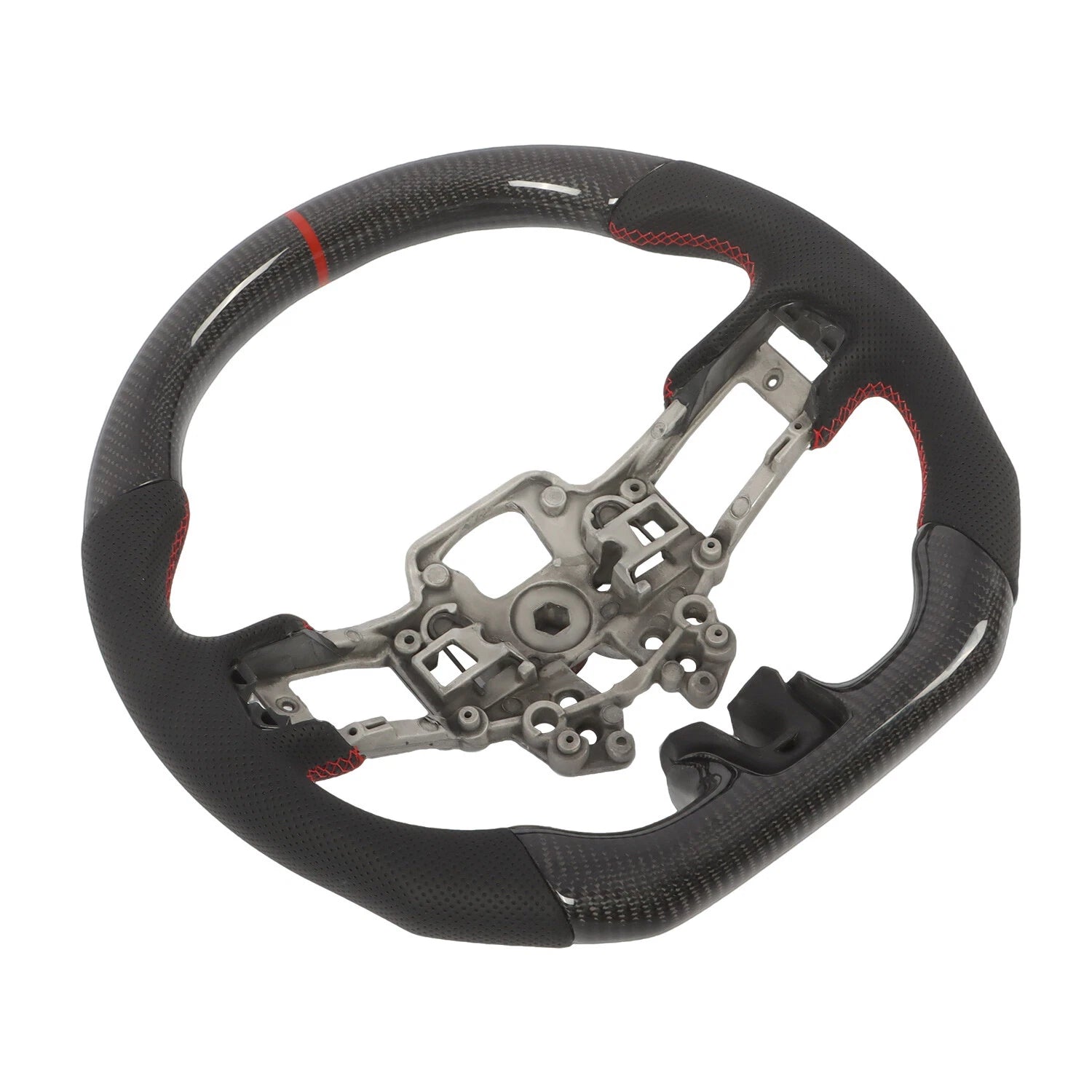 Real Carbon Fiber Steering Wheel for Ford Mustang EcoBoost GT (2018–2023)