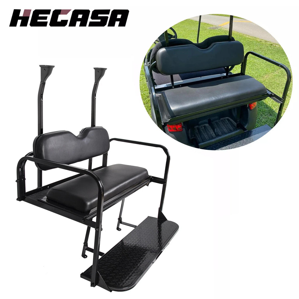 Flip Rear Seat Kit w/Roof Support for Club Car Precedent Tempo (2004–Present)
