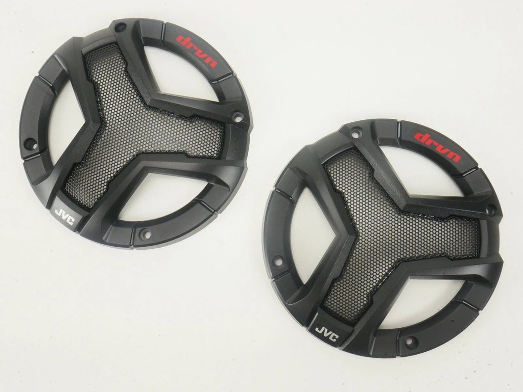 Set of 2 JVC Drvn 6.5" Coaxial Speakers SPK100 250W 4 Ohm Grills