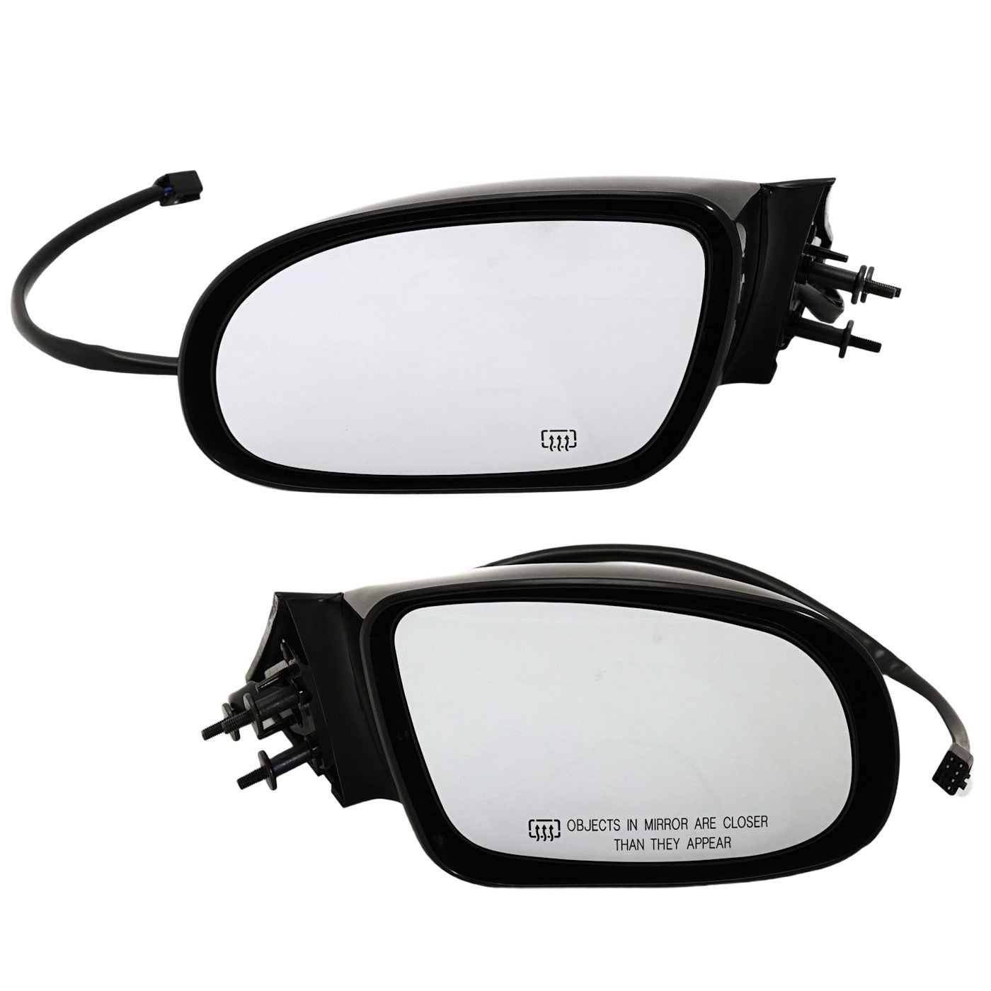 Set of 2 Heated Mirrors for Chevy Sedan