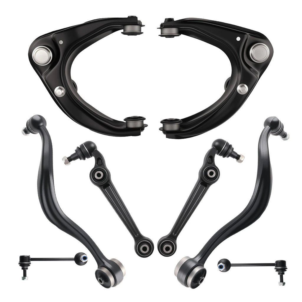 8PC Front Upper Lower Control Arm Ball Joint Pair for Ford Fusion MKZ (2007–2010)