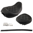 Black PU Leather Seat Set for Harley Touring (2009–2023)