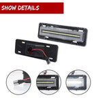 Clear White LED Front Side Marker Lights for Chevy Camaro Pontiac Firebird (1982–1992)