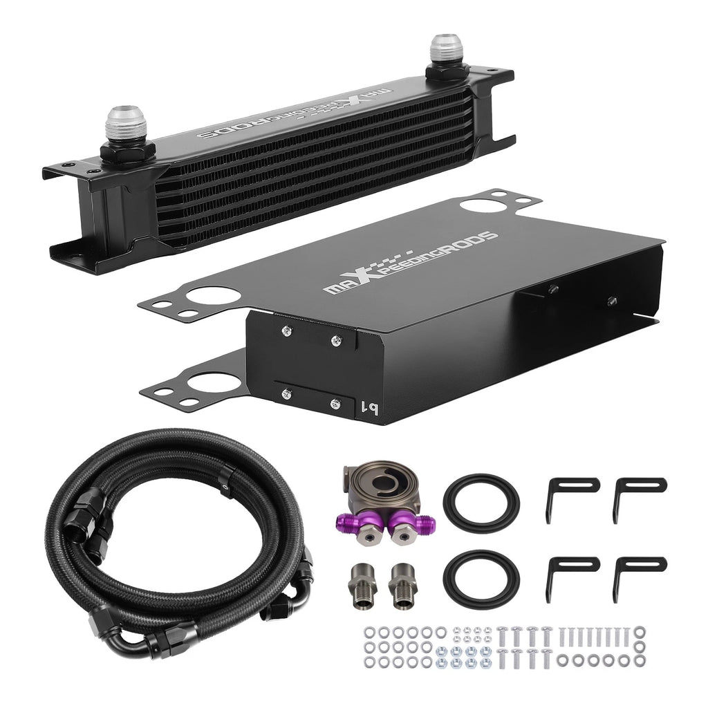7 Row Aluminum Oil Cooler Kit for Universal Applications