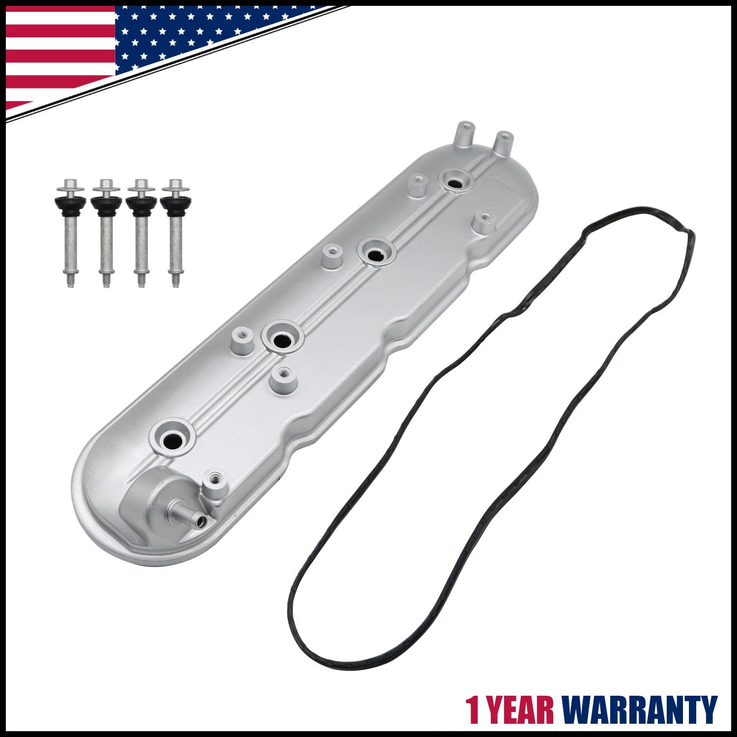 Left Driver Side Valve Cover for Cadillac Chevy GMC Pontiac (1999–2008) 12570427