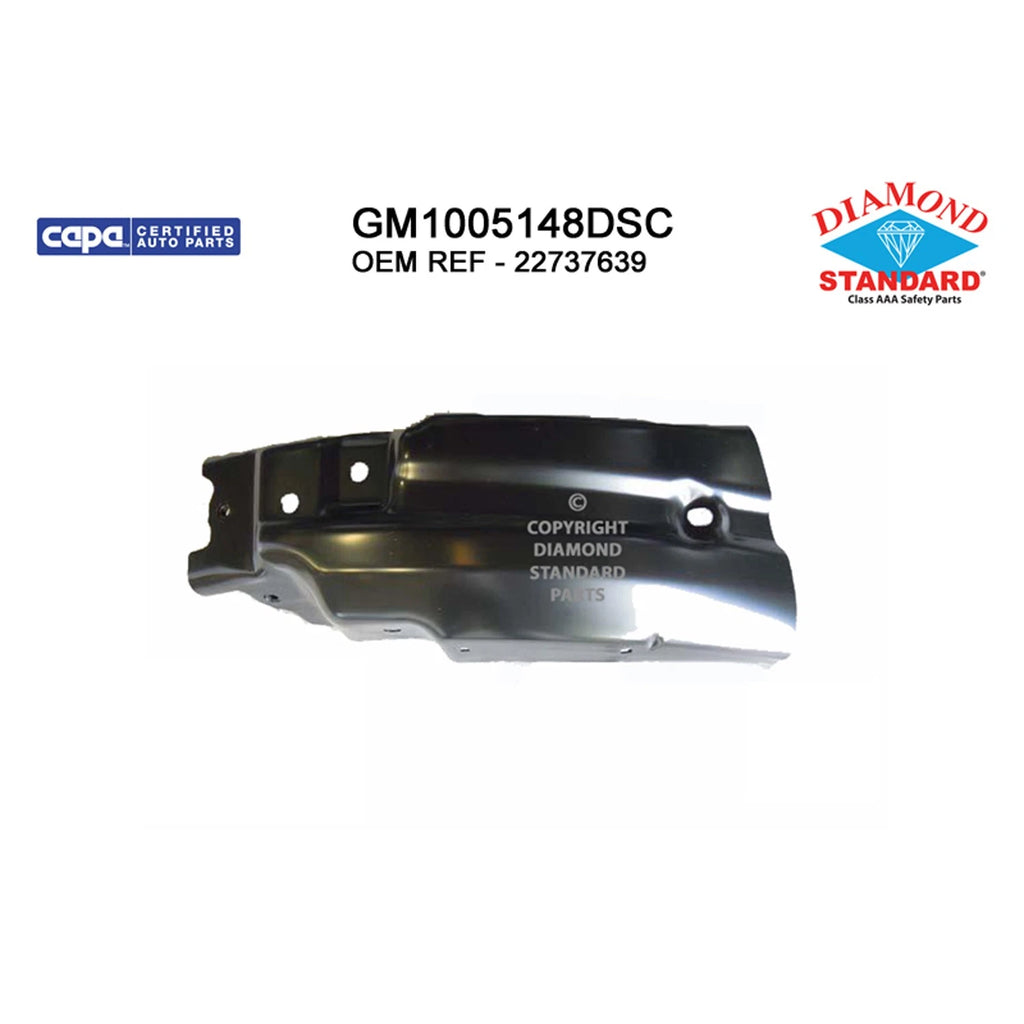 Replacement Steel Front Passenger Side Outer Bumper Extension