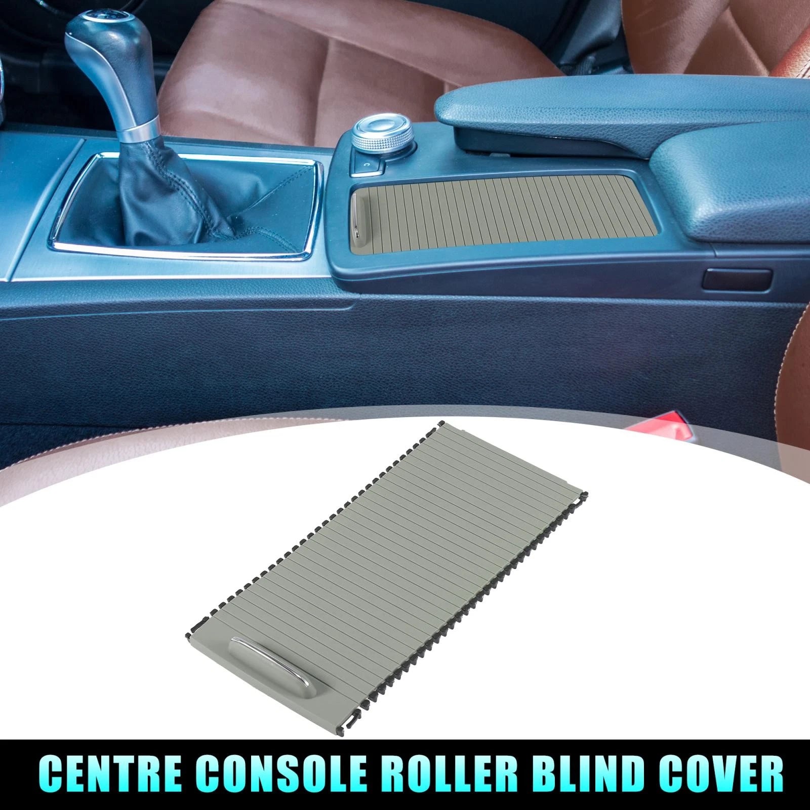 Center Console Roller Blind Cover for Mercedes Benz C-Class W204 S204 (2007–2015)