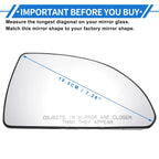 Heated Right Passenger Side Mirror Glass for Chevy Impala (2006–2013)