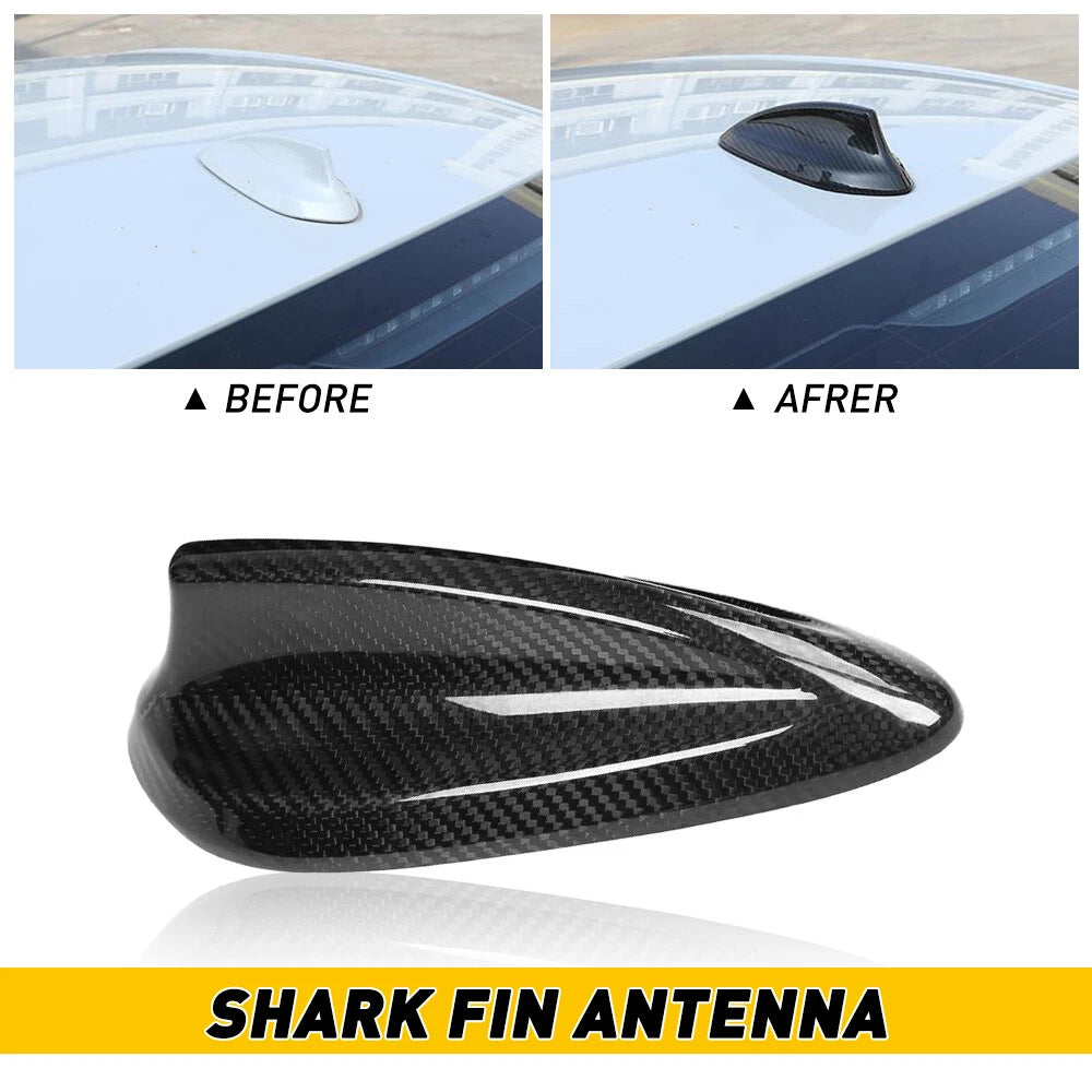Carbon Fiber Shark Fin Roof Antenna Cap for BMW 320i 420i 430i 440i (2012–2018)