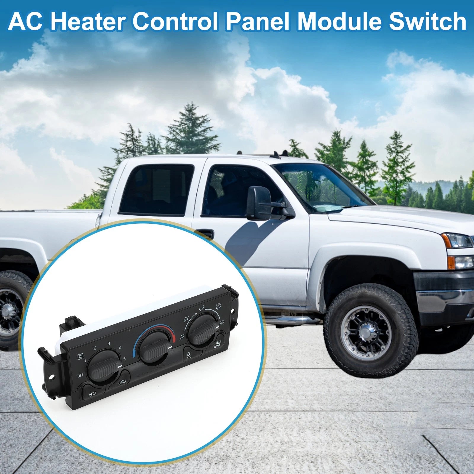 A/C Heater Climate Control Panel for Chevrolet Avalanche 1500 2500 (2005–2006)