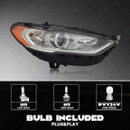 Halogen Headlight for Ford Fusion (2017–2020) w/ bulbs, Passenger Right