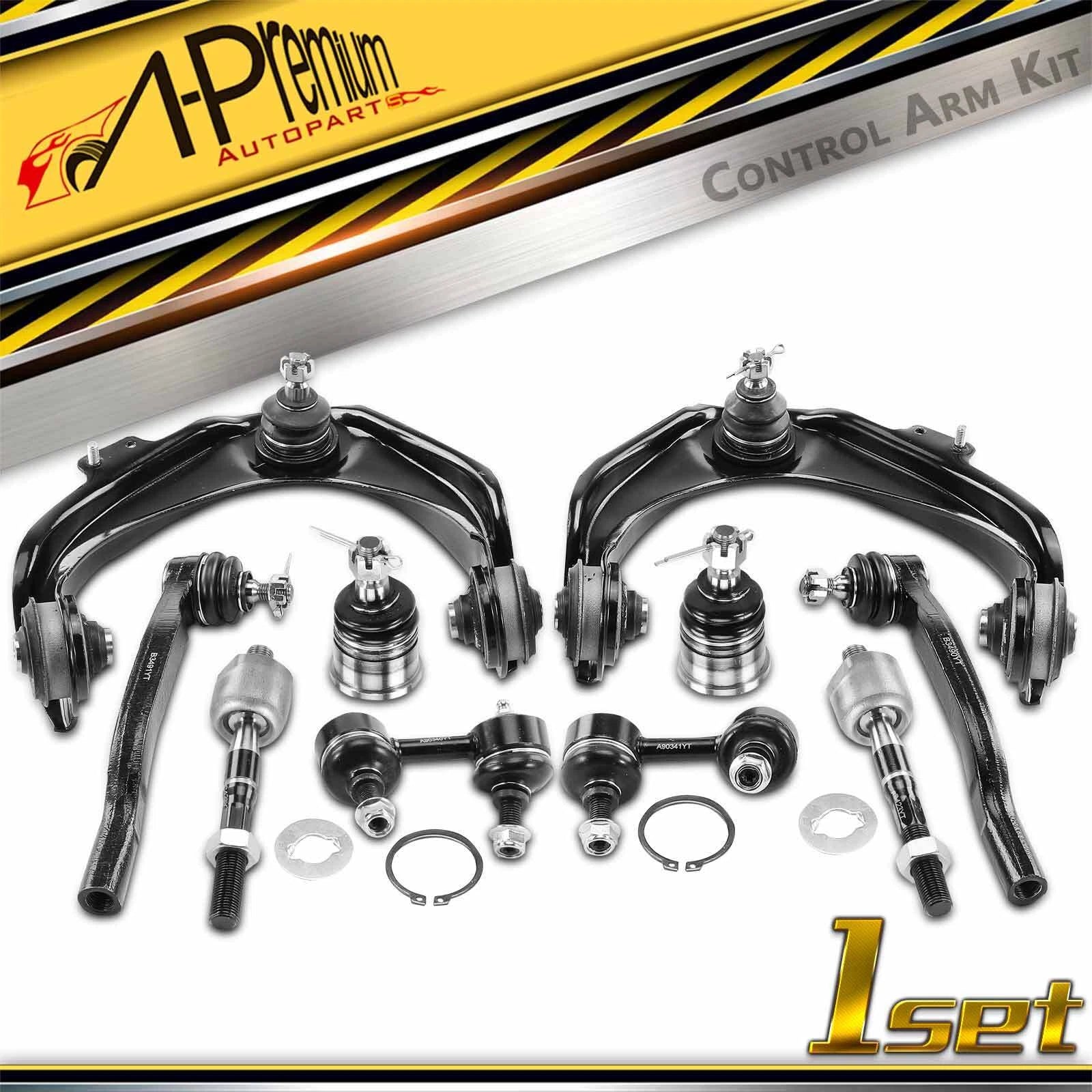 10x Front Control Arm Ball Joint Tie Rod End for Honda Accord (1998–2002)