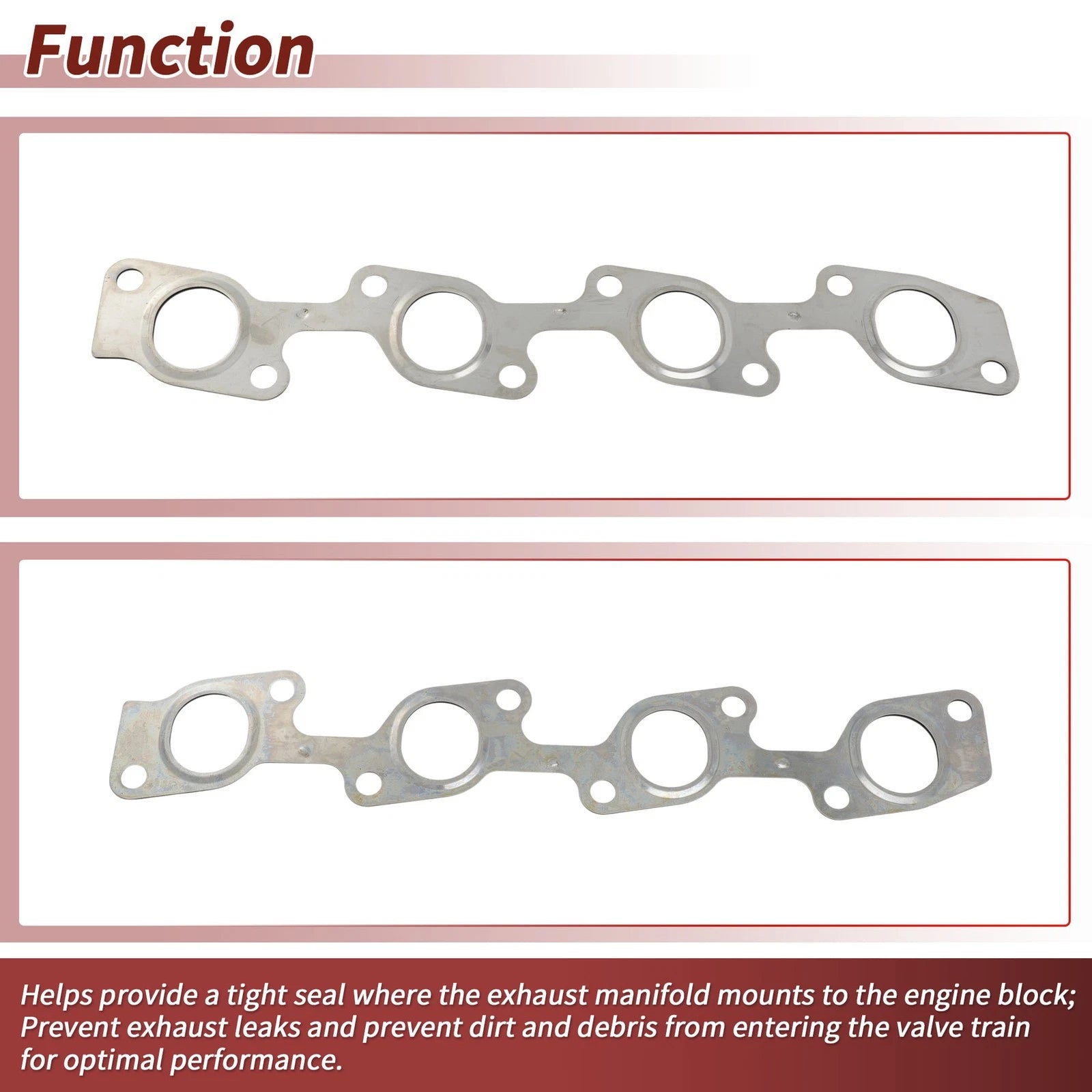 Exhaust Manifold Header Gasket for Toyota 4Runner (1989–1993) No.1717354030