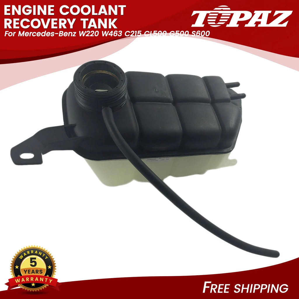 Engine Coolant Recovery Tank for Mercedes Benz W220 W463 C215 (2000–2006)