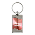 Pink Rectangular Wave Keychain - Officially Licensed for Jeep Cherokee