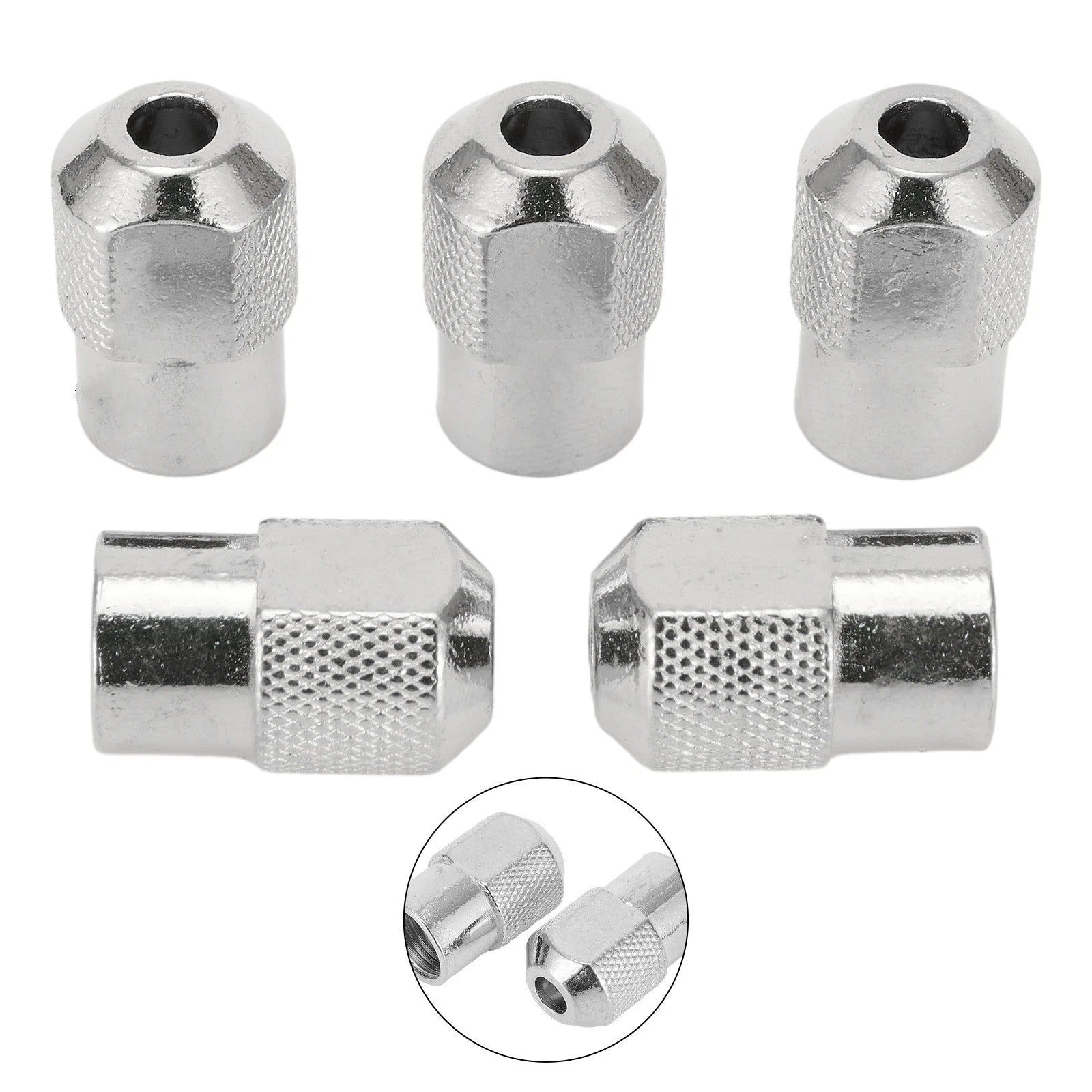 5pcs M8X0.75mm Zinc Alloy Drill Chuck for Rotary Tool