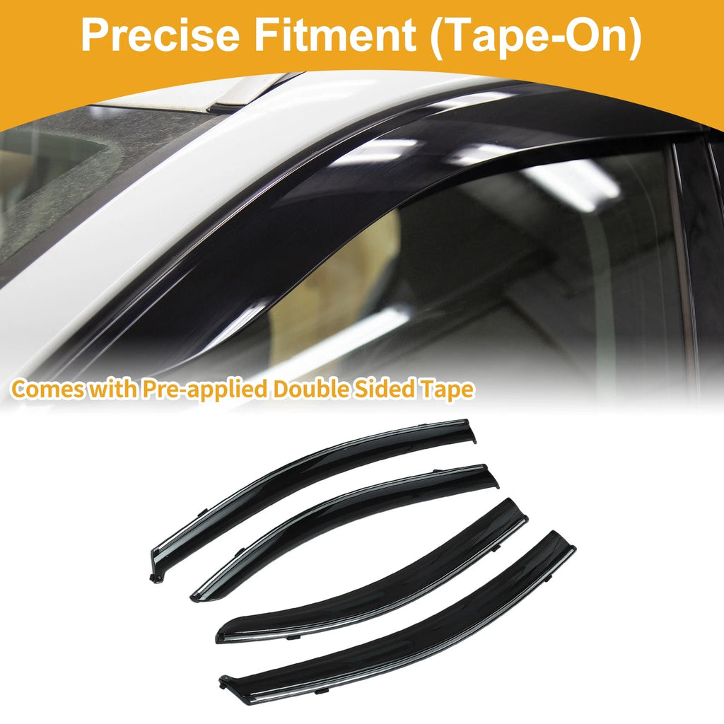 Set of 4 Window Deflectors for Chevrolet Aveo Sedan (2007–2010)