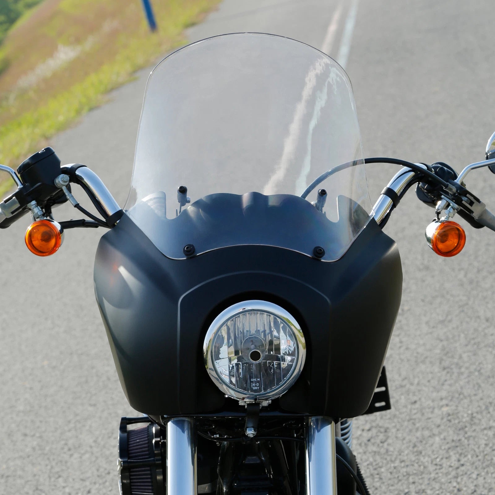 Front Fairing & 15" Windshield for Harley Dyna Fat Bob Low Rider (2008–2017)