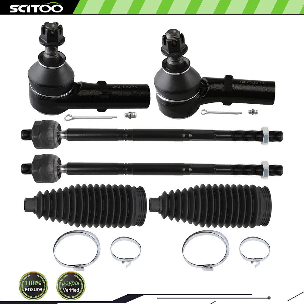 Set of 2 Front Inner Outer Tie Rod Ends for Chrysler 200/Dodge Dart (2013–2017)