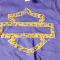 Cheeta Print Short Sleeve Crew Neck T-Shirt for Harley Davidson (XS)