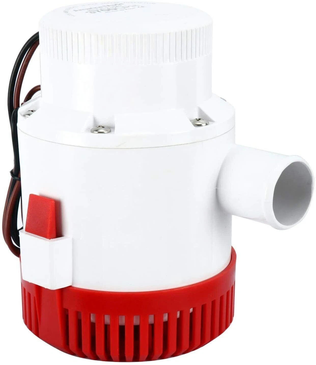 12V 3700GPH Electric Bilge Pump for Marine Boats (Non-Automatic)