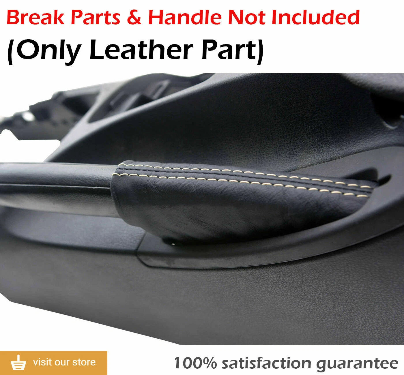 E Brake Boot Cover for Nissan 370Z (2008–2019) Black Beige Stitch