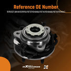Set of 2 Front LH RH 4WD Wheel Hub Assembly for Ford Ranger/B4000 (1998–2000) BHA53919 ABS