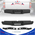 Rear Steel Step Bumper for Toyota Tacoma (1995–2004) Black Assembly