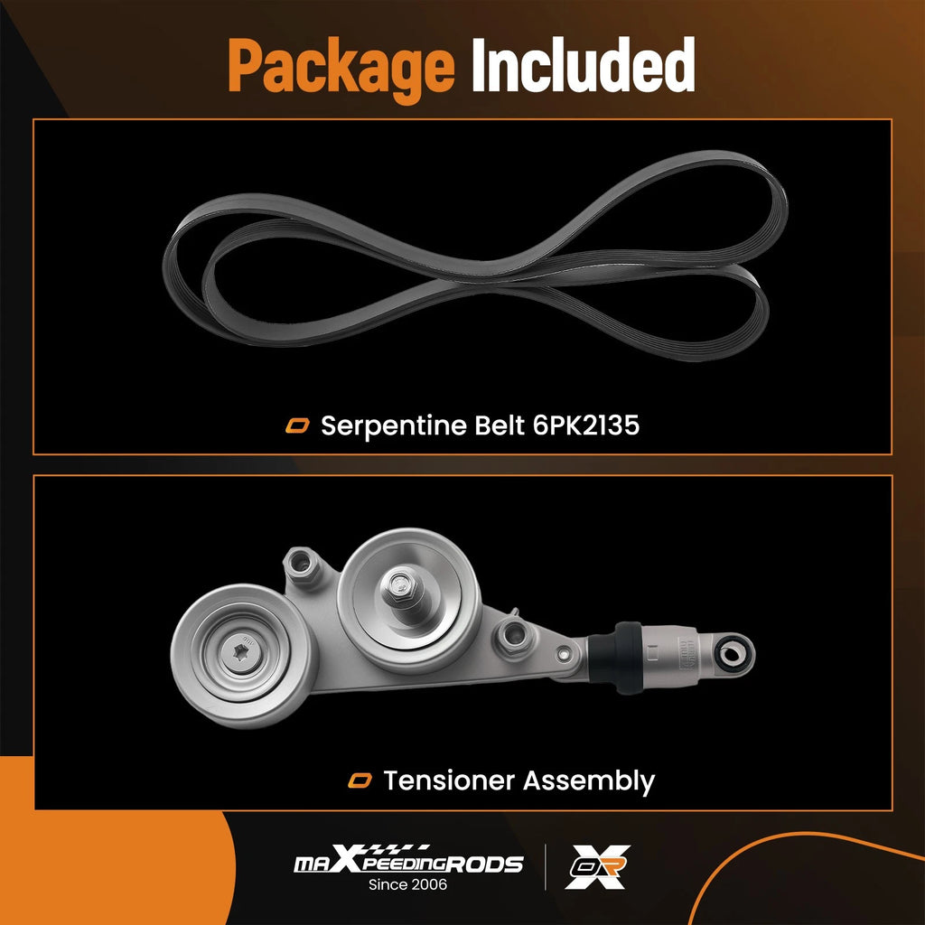 Drive Belt Kit for Honda Pilot Accord 3.5L V6 (2006–2011)