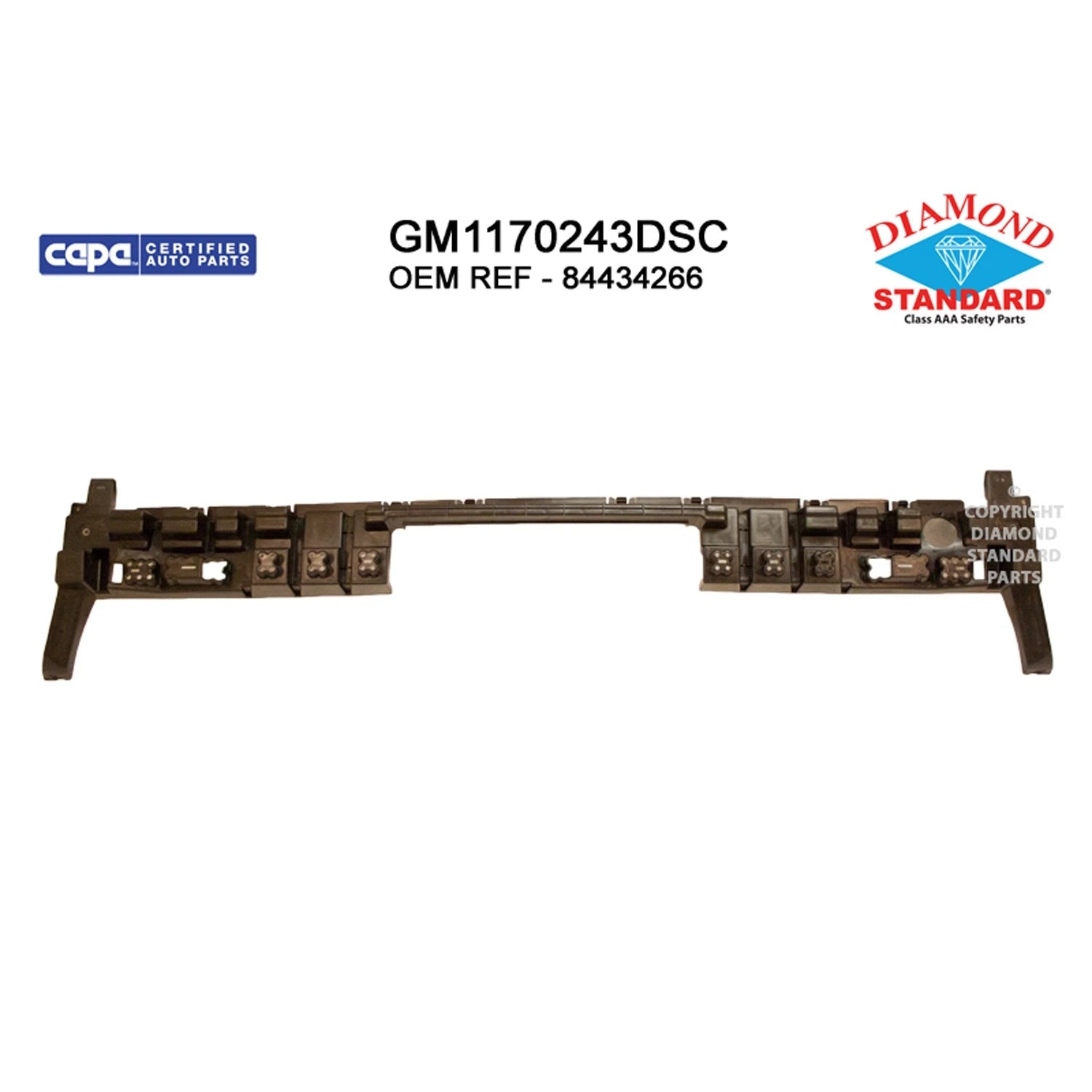 Replacement Polypropylene Rear Bumper Impact Absorber for 2018-21 Chevy Traverse