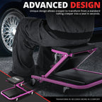 2-in-1 Rolling Creeper for Universal Fit (40" x 17" x 5", 330lbs Capacity)