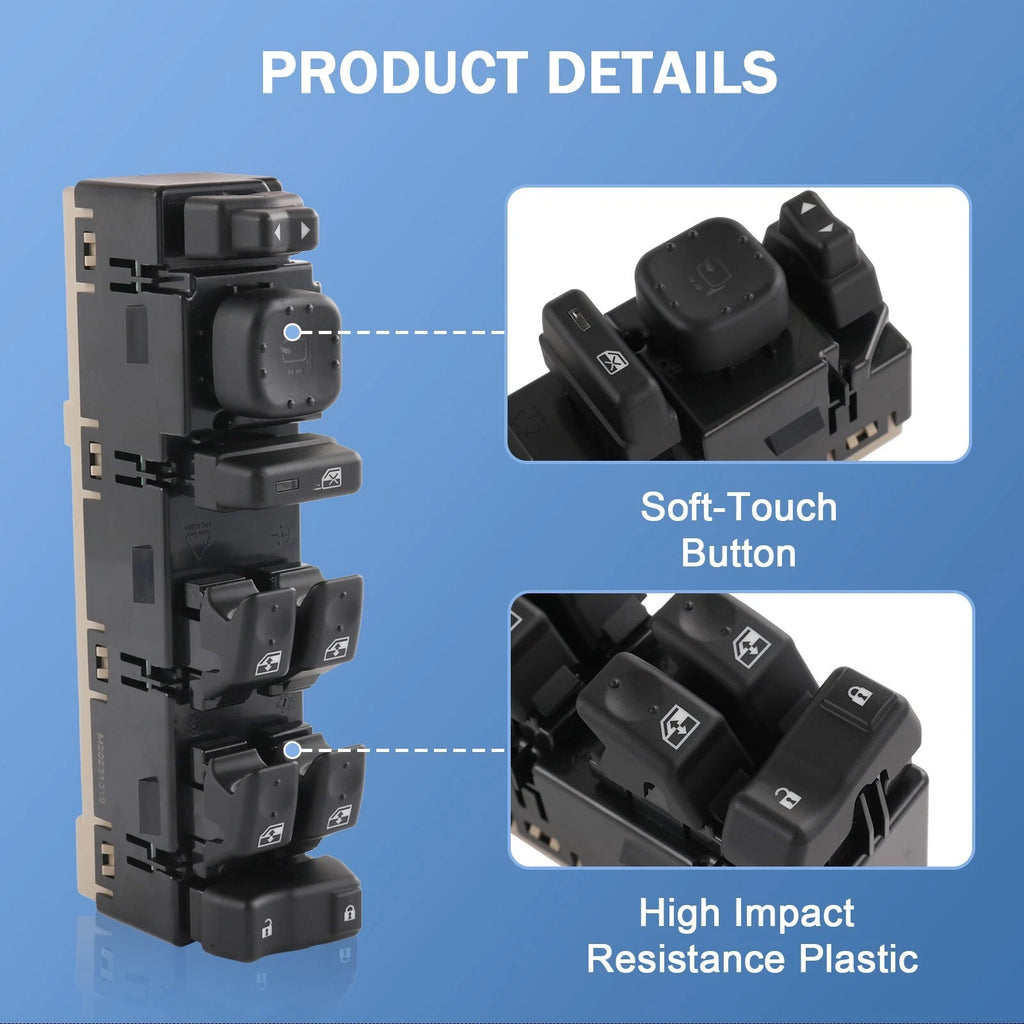 Left Master Power Window Switch for Chevrolet Avalanche 1500 (2003-2006)