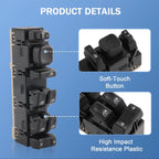 Left Master Power Window Switch for Chevrolet Avalanche 1500 (2003-2006)